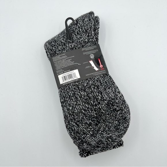 Spyder Heat Heathered Grey Socks With Spyder Logo Patch Men's Size 6-12 - Picture 5 of 6